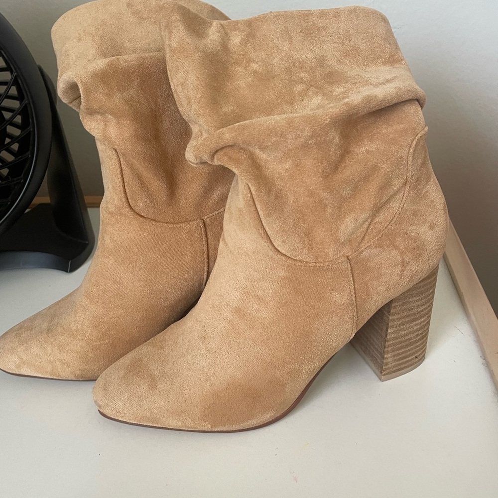 Tan Suede Ankle Boots